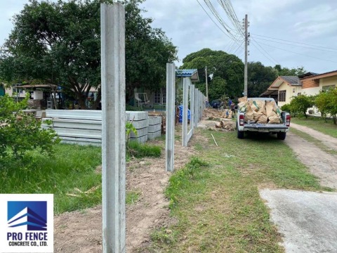 รับติดตั้งรั้วคอนกรีตรอบบ้าน